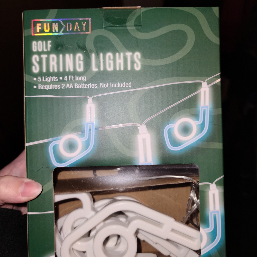 White Golf String Lights